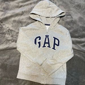 Gap Hoodie- kids XS (4/5), light gray